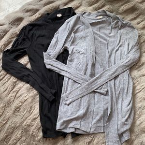 Jcrew two pack open cardigan